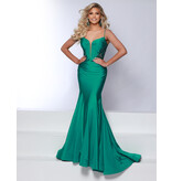 Spaghetti strap shimmer stretch jersey mermaid 25334
