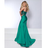 Spaghetti strap shimmer stretch jersey mermaid 25334