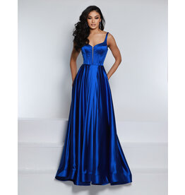 Satin tank strap corset bodice a-line 25717