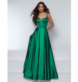Satin tank strap corset bodice a-line 25717