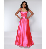 Satin tank strap corset bodice a-line 25717