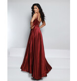 Satin tank strap corset bodice a-line 25717