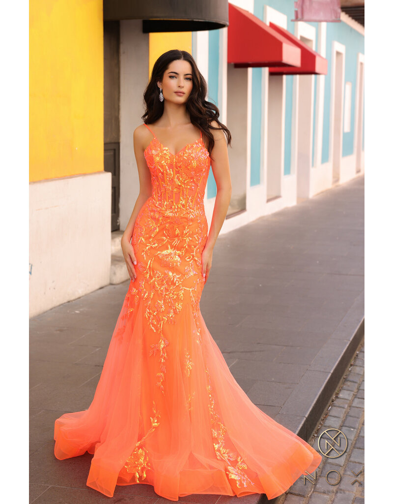 Spaghetti strap sequin mermaid Q1390