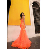 Spaghetti strap sequin mermaid Q1390