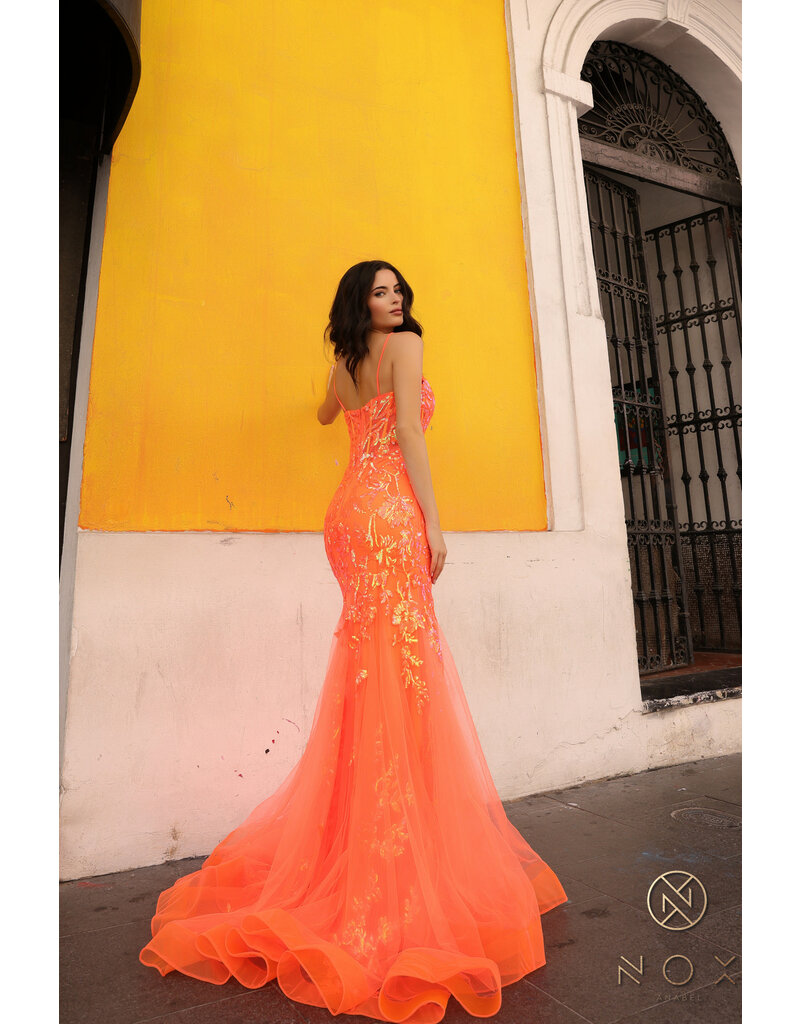 Spaghetti strap sequin mermaid Q1390
