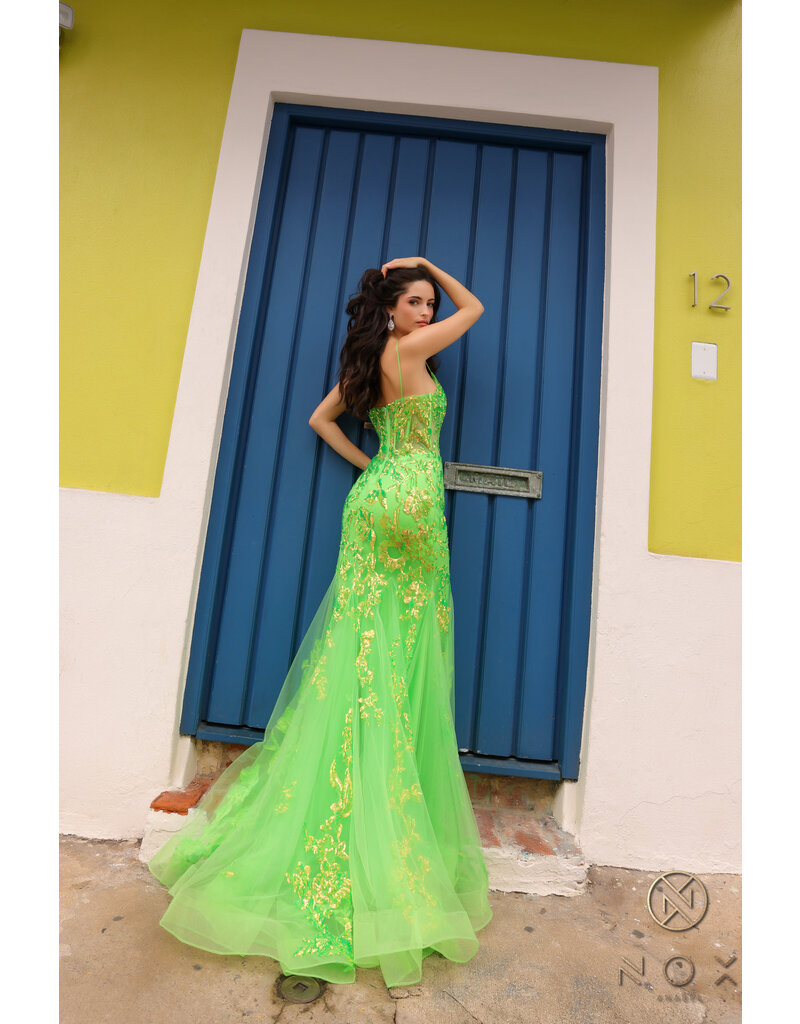 Spaghetti strap sequin mermaid Q1390