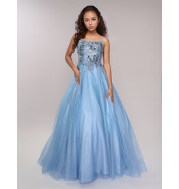 Sequin SquareNeck, Tulle A-Line 6631