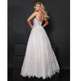 Off the shoulder glitter ballgown 25412