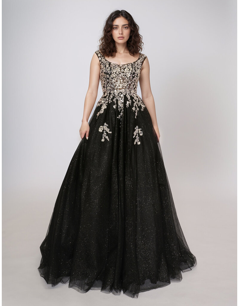 Sequin Tank scoop neck tulle ballgown 3266