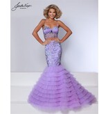 project runway kayne 2 piece beaded ruffle mermaid w/ruffle bolero DKS6