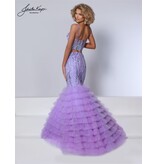 project runway kayne 2 piece beaded ruffle mermaid w/ruffle bolero DKS6