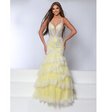 Sequin lace ruffle mermaid gown 25274
