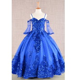GLS Collective Off the shoulder bell sleeve sequin ballgown GK104