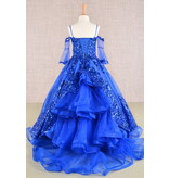 GLS Collective Off the shoulder bell sleeve sequin ballgown GK104