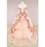 GLS Collective Off the shoulder bell sleeve sequin ballgown GK104