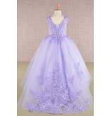 GLS Collective High neck beaded lace tulle ballgown GK108