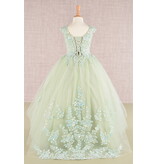 GLS Collective High neck beaded lace tulle ballgown GK108