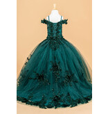 GLS Collective Off the shoulder lace beaded tulle ballgown GK121