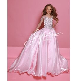 CRYSTAL ORGANZA FULL SKIRT, BEADED TOP C365