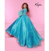 ORGANZA FULL SKIRT, FEATHER SLEEVES, C338
