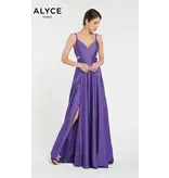 V-NCK, FULL SKIRT, LEG SLIT 60453