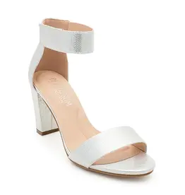Shimmer satin velcro ankle low heel NICKY-24