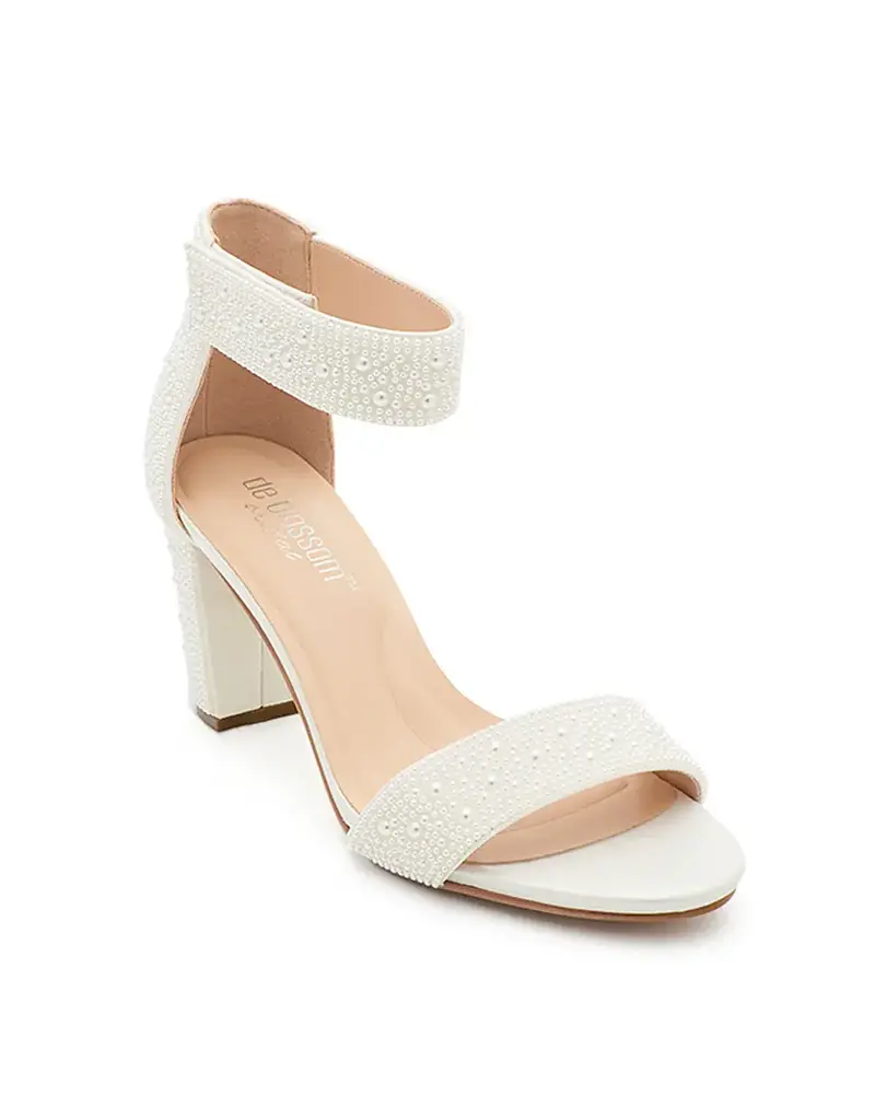 Pearl Beaded velcro ankle shoe NICKY-5