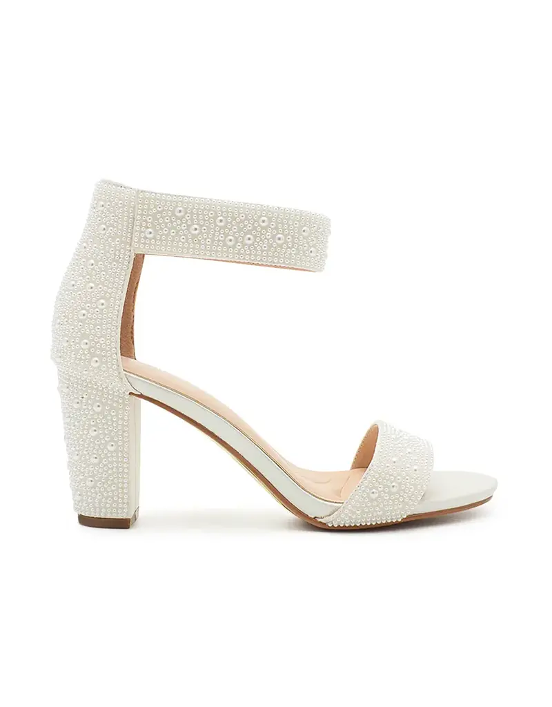 Pearl Beaded velcro ankle shoe NICKY-5