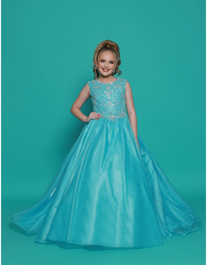 2Cute Princess High neck beaded bodice ballgown G1301