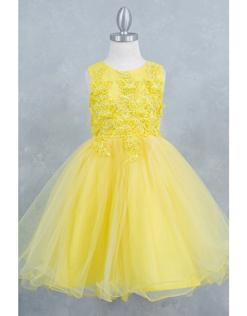 Lace butterfly pearl bodice tuelle short skirt 9150