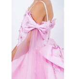 Spaghetti strap butterfly/bow ballgown 8350