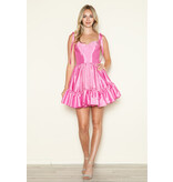 TAFFETA FULL SKIRT, TIE STRAPS, 9668
