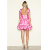 TAFFETA FULL SKIRT, TIE STRAPS, 9668