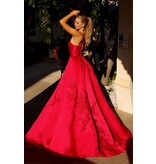 AMELIA COUTURE SATIN BALLGOWN, LACE EMBRD. SU074