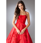 AMELIA COUTURE SATIN BALLGOWN, LACE EMBRD. SU074