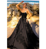 AMELIA COUTURE SATIN BALLGOWN, LACE EMBRD. SU074