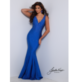 Beaded fitted jersey tank fit and flare 2665