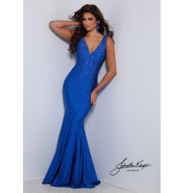 Beaded fitted jersey tank fit and flare 2665