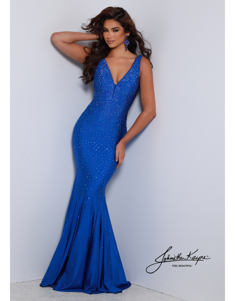 Beaded fitted jersey tank fit and flare 2665