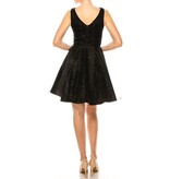 Duulce Lace high neck glitter tulle a-line skirt 16311