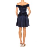 Duulce Off the shoulder rouched short a-line gown 16430