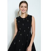 INA High neck beaded fit/flare short gown 12424