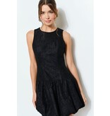 INA High neck lace bubble hem short gown 12276