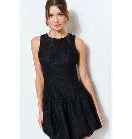 INA High neck lace bubble hem short gown 12276