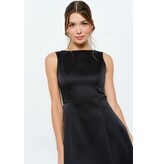 INA High neck satin beaded trim short bow dress 12347