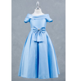 Off the shoulder long a-line gown 9177