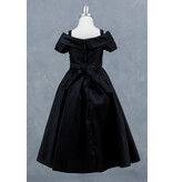 Off the shoulder long a-line gown 9177