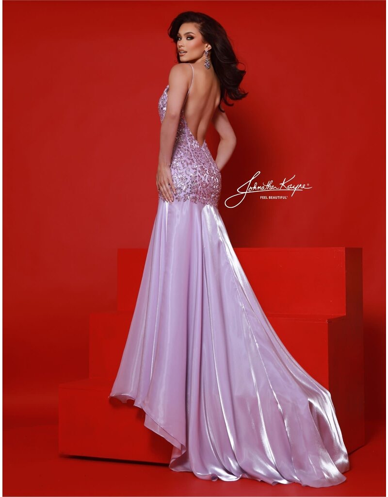 Spaghetti strap beaded lace bodice fit and flare 3049