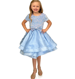 MARC DEFANG SEQUIN TOP A-LINE KIDS 5105K