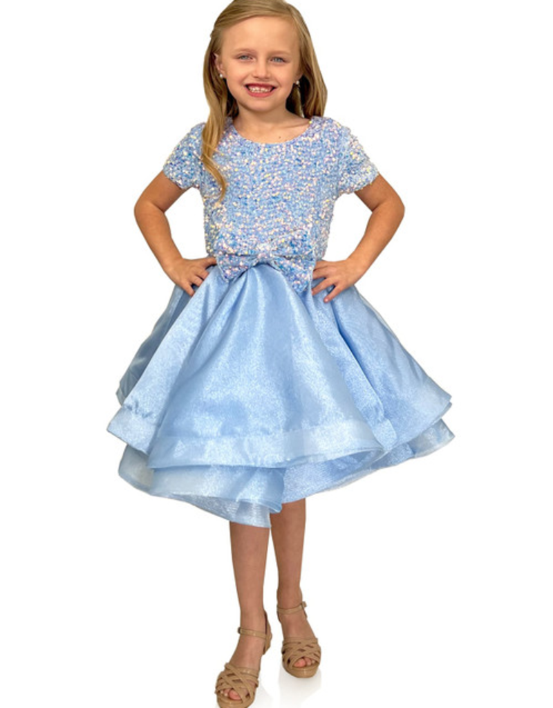 MARC DEFANG SEQUIN TOP A-LINE KIDS 5105K